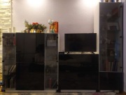 Meble do salonu, witryna,.komoda venge bialy