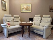 Rozkładane kanapy fotele Kler alkantara masaż 