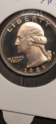 USA 25 Centa Washington Quarter 1985-S-Proof.