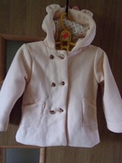 nowy b.metki lekko ocieplony płaszczyk dziewczynka 12 "Myszka Minnie"