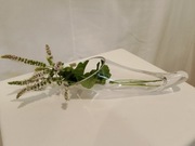 Wazon szklany w kształcie rogu