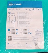 Nowe fartuchy kosmetyczne, medyczne ochronne flizelinowe rozm. M Mercator