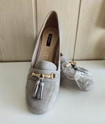 Nowe buty Vices 39 szare czółenka półbuty na słupku kaczuszka