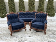 Barokowy Zestaw Wypoczynkowy w Stylu Ludwikowskim