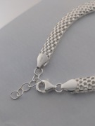 Srebrna Bransoletka Próba 925 Splot TULIPAN 19cm Nowa