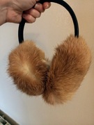 Nauszniki z NATURALNEGO FUTERKA NOWE