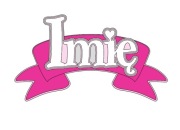 Dekoracja na tort Imię na szarfie wielowarstwowe