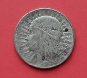 5 ZŁOTYCH GŁOWA KOBIETY 1933 rok - srebro AG oryginał nr 2