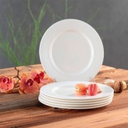 Villa Italia Bari White 6 x talerzyk deserowy śniadaniowy komplet porcelana