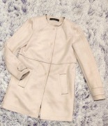 Zara Basic płaszcz zamszowy damski rozmiar s