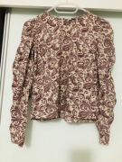 Bluzka z wiskozy z marszczonym rękawem , Sinsay, XXS- S