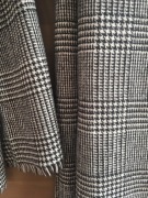 Szal szalik Zara krata biały czarny