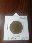 NORWEGIA 5 Ore 1955r