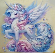 Naklejka personalizowana naprasowanka Pegaz T-shirt z Hello Kitty