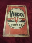 Tablica metalowa do powieszenia Verdol gasoline motor oil   20x30 cm  