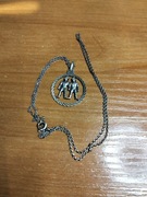 Zawieszka srebrna z łańcuszkiem znak zodiaku