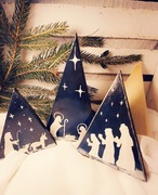 Zestawy choinek drewnianych