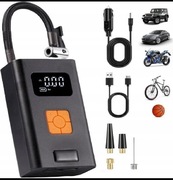 Kompresor Bezprzewodowy, Elektryczna pompka 150 psi, 2000 mAh, LED,12V, USB