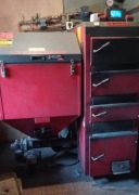 Piec 50 kW. na ekogroszek, węgiel,  z rusztem na drewno