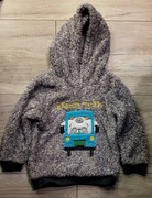 Ciepła, futerkowa bluza z kapturem - 110 rozmiar