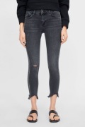 ZARA SPODNIE JEANS JEANSOWE Z OZDOBAMI 36 S