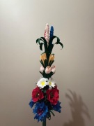 Palma wielkanocna 62 cm | dekoracja do domu | kwiaty z bibuły | rękodzieło