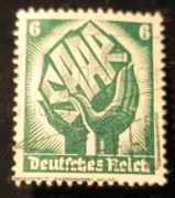 544 Saar Vote (Saarabstimmung) 6 pf German Empire  