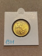 Moneta Włochy 200 lirów 1981 FAO 