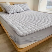 NOWY Ochraniacz Nakładka na materac wodoodporny 180 x 200 cm szary na gumce