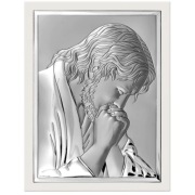 Obrazek Srebrny Jezus Frasobliwy na białym drewnie BELTRAMI 6522/2 WM