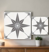 Zestaw szablonów malarskich - Gwiazda / Mandala - 2 sztuki Nr K15