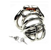 Stalowy Pas cnoty Chastity cage klatka na penisa  oring 57mm