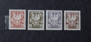 Filatelistyka POLSKA - znaczki dopłaty D148-D151 - CZYSTY