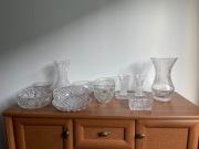 Zestaw kryształów z PRL-u 