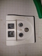 Gniazdo multimedialne TV Radio Sat RJ45 Rj 11