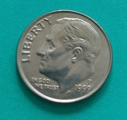 10 CENTÓW USA 1999 ONE DIME LIBERTY Roosevelt