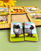 Drewniane puzzle "Niesamowite zwierzęta" (mini)