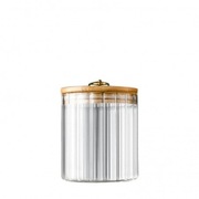 pojemnik ryflowany z przykrywką bambusowa 550 ml