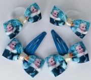 Zestaw do włosów komplet spinki frotki Elsa Anna komplet Frozen