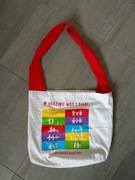 Torba materiałowa, eko torba z napisem "W rodzine moc i siła"