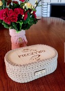 Koszyk na pieczywo chleb na stół 26x18 prezent rękodzieło 