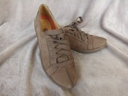 Półbuty Clarks Structured 38 skóra naturalna jasny brąz kawa z mlekiem