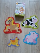 CzuCzu Puzzle progresywne Zwierzątka na wsi 2+