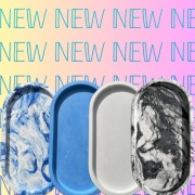 Owalna Taca / Podstawka gips ceramiczny