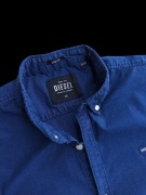 Diesel oryginalna granatowa koszula męska stretch slim fit rozmiar M