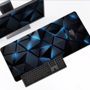 Duża Podkładka Pod Myszkę Niebieski Neon Esports Gaming Biuro 40x90