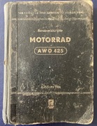 Motorrad AWO Simson 425 instrukcja obsługi 1956