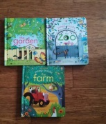 3 x usborne peep inside książki po angielsku