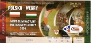 Bilet Polska - Węgry 2003.03.29 - 50 zł