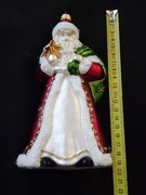 Bombki choinkowe szklane 1 szt Mikołaj duży elegancki ształtki